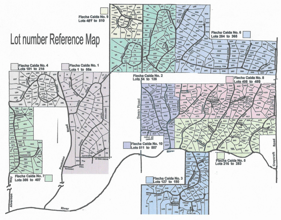 map of FCHOA in color